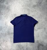 Moncler deep royal blue polo shirt