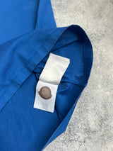 Moncler double logo blue tee
