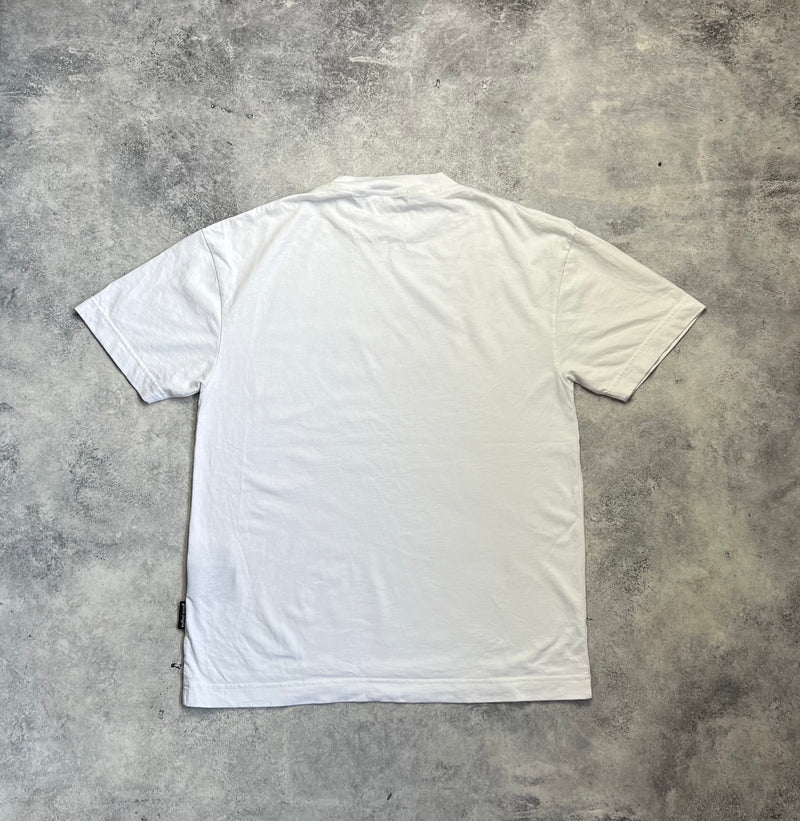 Palm angels white sketchy logo tee