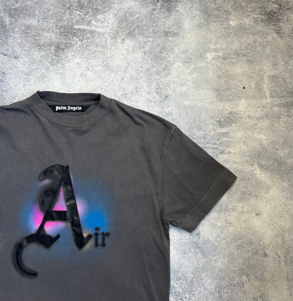 Palm angels garment dyed air print tee