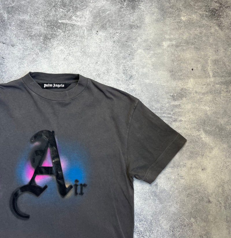 Palm angels garment dyed air print tee