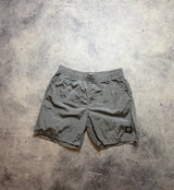 Stone island 2024 silver nylon metal swim shorts