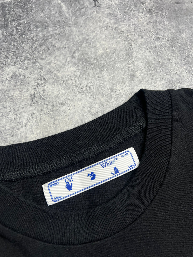 Off-white agreement black graphic tee