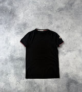Moncler black arm logo tee