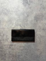 Fendi vintage black zucchino canvas long wallet