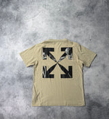 Off-white Caravaggio arrow dark sand tee