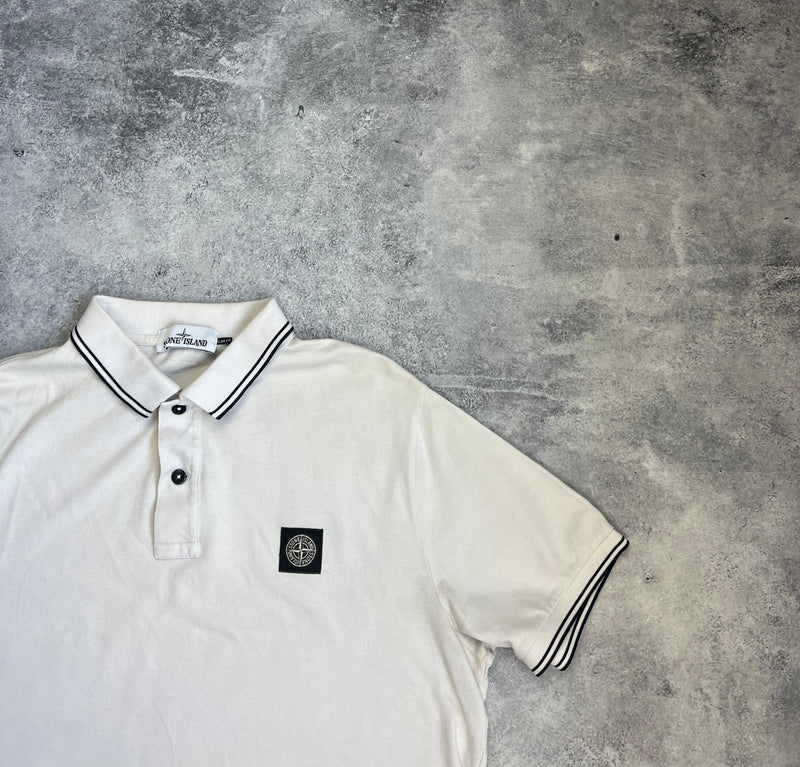 Stone island 2016 cream polo shirt