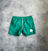 Moncler green swim shorts