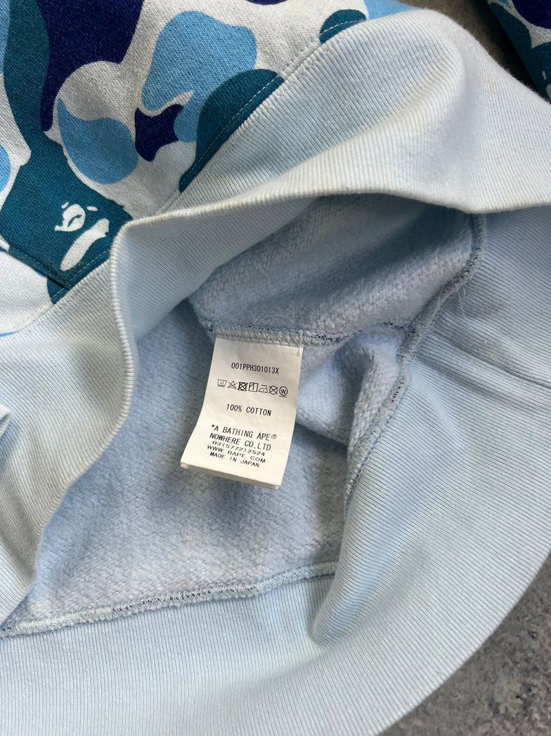 Bape ABC blue camo pullover hoodie