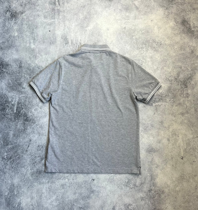 Stone island grey polo shirt