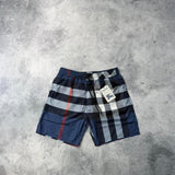 Burberry blue check swim shorts