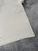 Moncler white polo shirt
