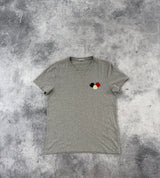 Moncler grey tri-logo tee