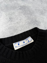 Off-white blocked knit crewneck