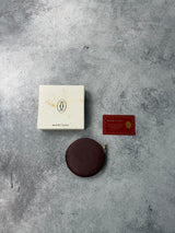 Cartier vintage wine red must de Cartier round coin purse