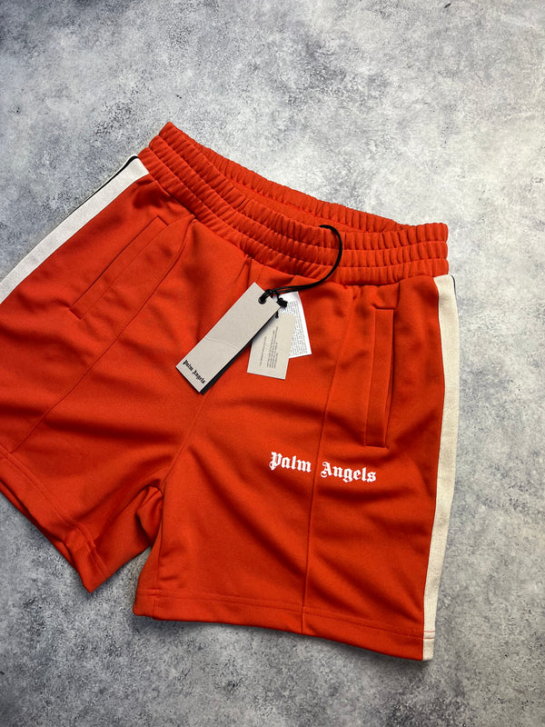 Palm angels orange track shorts
