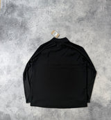 Nike dri-fit black 1/4 zip track top
