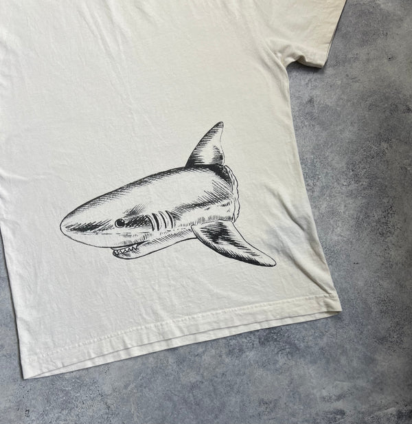 Palm angels cream broken shark tee