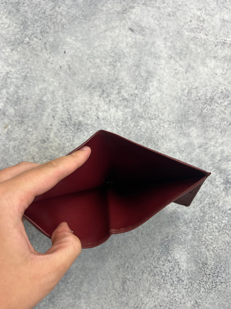 Cartier vintage must de Cartier burgundy wallet