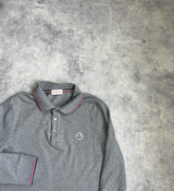Moncler grey L/S polo shirt