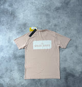 Stone island SS21 light pink box logo graphic tee