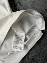 Moncler white arm logo tee