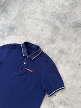Prada navy blue polo shirt