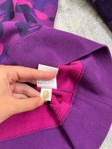Bape purple camo jumper