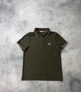 Moncler khaki polo shirt