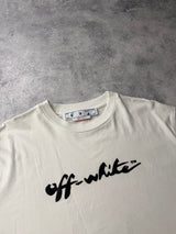 Off-white spellout tee white