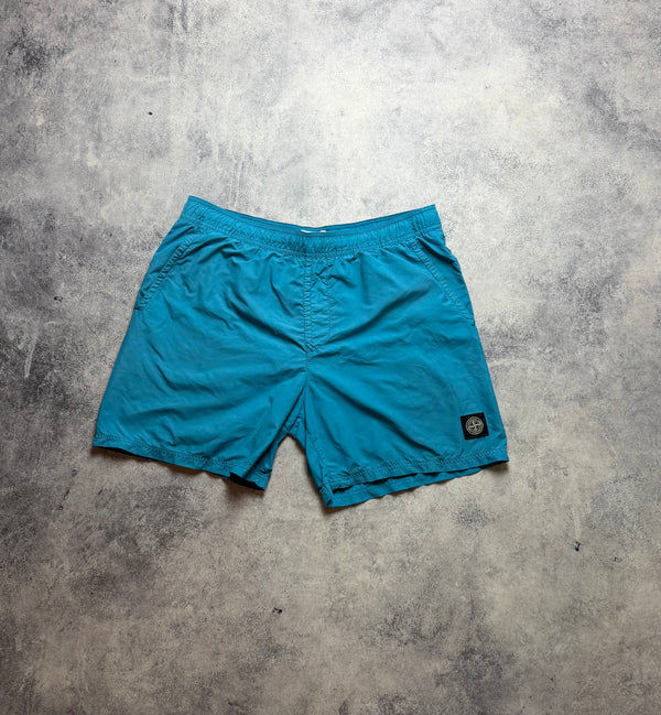 Stone island 2018 light blue swim shorts