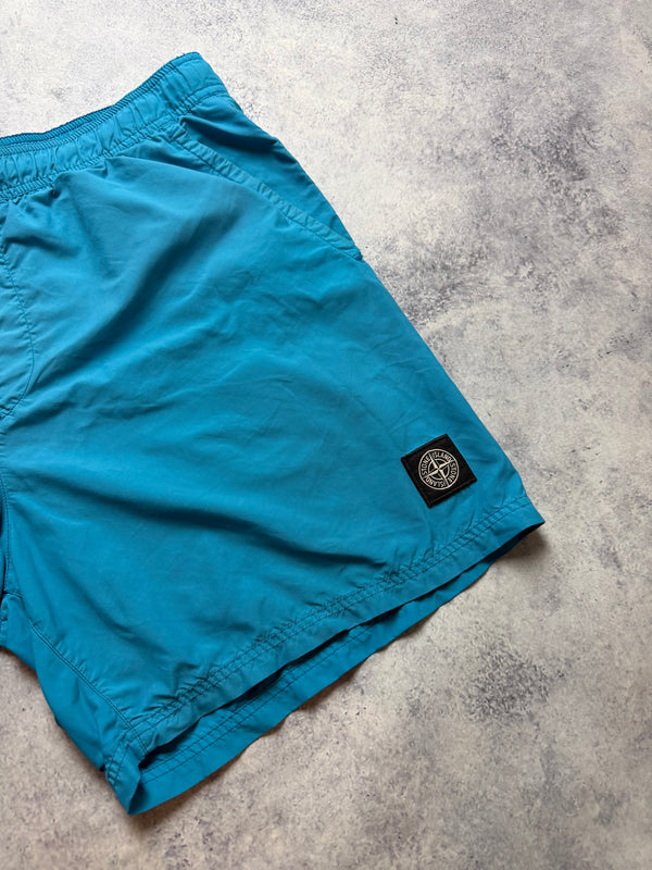Stone island 2018 light blue swim shorts