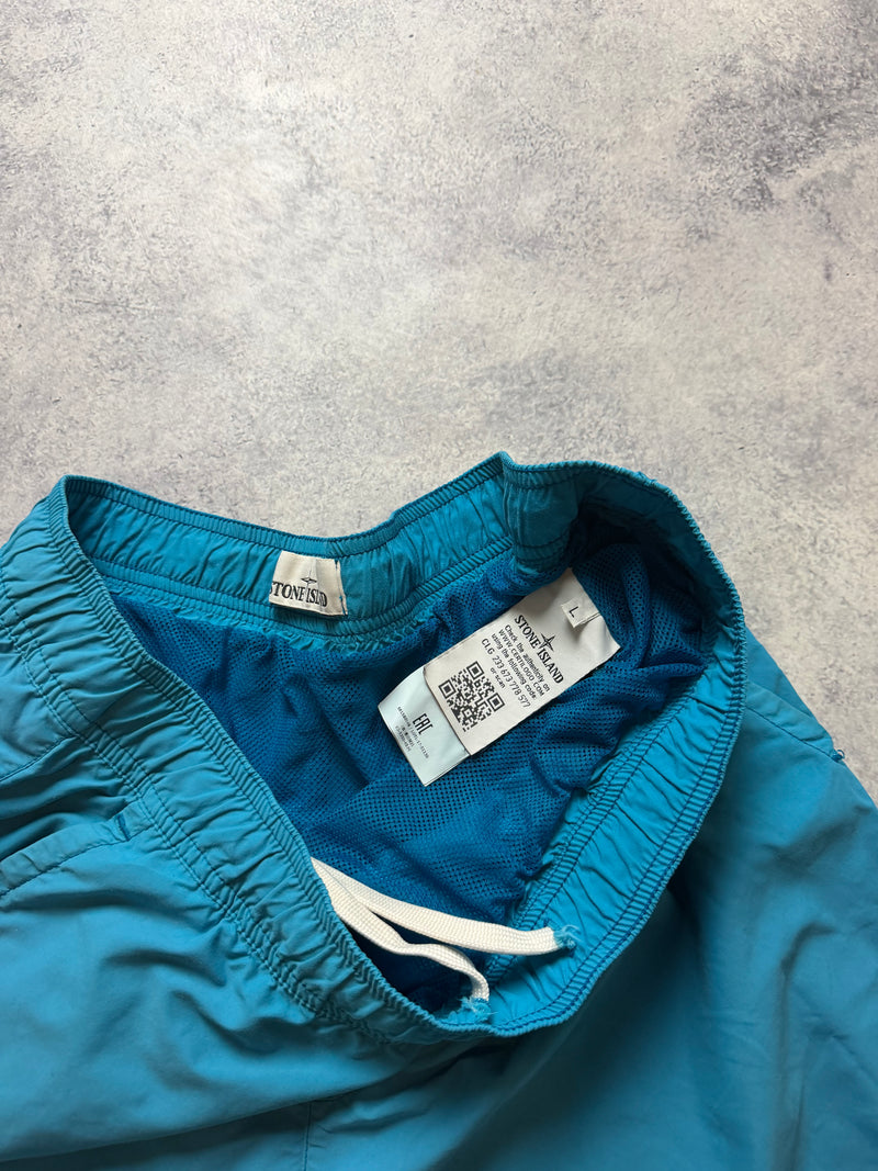 Stone island 2018 light blue swim shorts