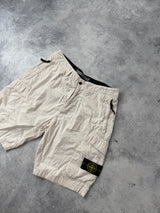 Stone island SS19 cream cargo shorts
