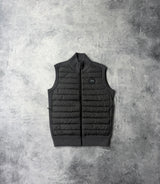 Canada goose iron grey hybridge knit gilet black label