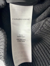 Canada goose iron grey hybridge knit gilet black label