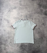 Moncler light blue polo shirt
