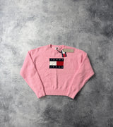 Tommy jeans centre flag sweater pink women’s