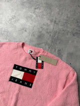 Tommy jeans centre flag sweater pink women’s