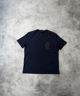 Prada navy nylon pocket tee