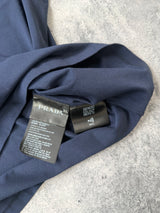 Prada navy nylon pocket tee